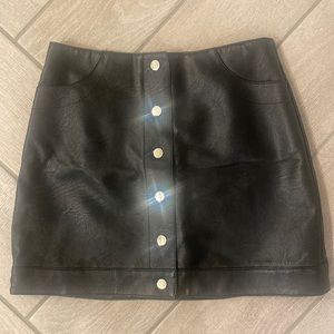 Black Leather Skirt
